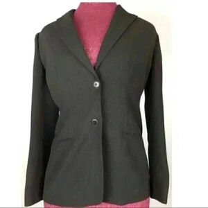 Ann Taylor Loft Blazer sz 0 PinStripes Two Button